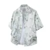 2026 Verano Comercio Exterior Casual Fresco Estampado Floral Holgado Manga Corta Camisa Top Transfronterizo Dropshipping