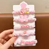 Diadema Merleti para Niños Banda Elástica para Bebé Adorno para la Cabeza Niñas Diadema de Bucle Intestinal Pequeño para Niñas Accesorios para el Cabello de Trenza Escolar