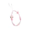 Pulsera de Cuentas de Hello Kitty Linda de Dibujos Animados Adecuada para Fundas de Teléfono Móvil, Correa Versátil de Celebridad de Internet para Mujer Estilo Corto