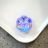 Clipes de acrílico PP em formato de flor com palavras de bênção, clipes de lanche PPJ com texto inspirador fofo