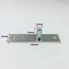 Mola de piso de porta de vidro, extensão do eixo superior, peça de hardware, acessórios de fixação de eixo fixo simples de aço inoxidável