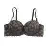 Comércio exterior em estoque sutiã de meia taça 1/2 feminino sexy de renda com aro de aço suporte superior alça de ombro ajustável removível
