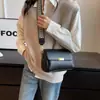 High-end Retro Pequeno Bolsa Feminina 2024 Novo Popular Largo Alça de Ombro Crossbody Bolsa Elegante All-match Casual Pequeno Quadrado Bolsa