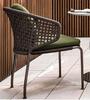Sofá de exterior para jardín, balcón, patio, hotel, villa, ratán de una sola cuerda, protección solar, muebles de ocio, combinación de mesa y silla
