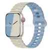 Para Banda de Apple Watch iwatch Color Único y Doble Hebilla de Rayo de Silicona Correa Ultra applewatch 1-8