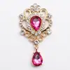 Al por mayor transfronterizo 32*60 mm gota de agua acrílico colgante joyería broche plano accesorios DIY ropa tocado