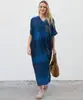 Vestido Largo Estampado de Cuello en V Estilo Bohemio Nuevo 2026, Cubre-traje Holgado Protector Solar, Vestido para Vacaciones en la Playa
