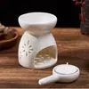 Quemador de Aroma Quemador de Aceite Esencial Lámpara de Aroma Incienso Luz de Noche Pequeña Quemador de Incienso Electrónico Cerámica Vela Habitación Sello Horno para Derretir Cera