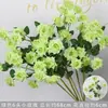 Flores de Rosa Crema de 3 Cabezas Decoración de Fondo de Boda Flores de Bordillo Materiales para Arreglos Florales Boda Estilo Europeo Flores de Seda Flores Artificiales