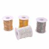 Cadena de caja de oro de 18 quilates de cobre puro de 0,8 mm con accesorios de metal que conservan el color, accesorios de joyería para bricolaje, materiales hechos a mano