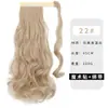 Peruca rabo de cavalo médio-longo europeia e americana atacado pronta entrega cabelo liso longo cabelo cacheado rabo de cavalo com adesivo mágico peruca de fibra química rabo de cavalo trança