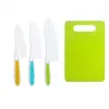 Juego de Cuchillos para Niños para Guardería, Cuchillo para Cortar Frutas, Tabla de Cortar, Juego de Enseñanza de Alimentos Complementarios, No Lastima las Manos, Pelador de Frutas