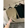 Otoño e invierno doble cara terciopelo alemán nuevo moda casual suave y agradable para la piel cálida color liso camiseta básica para hombre