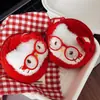Bolsa Mini para Auriculares de Gato de Dibujos Animados Bolsa de Almacenamiento Llavero Colgante de Muñeca Rosa Monedero Colgante al por Mayor