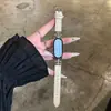 Adecuado para Correa de Reloj Xiaomi Mi Band 11Nfc98, Pulsera de Cuero Fino de Lujo de Gama Alta para Mujer Xiaomi Otoño e Invierno