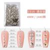 Adornos para Uñas Diamante Plano Diamante Transparente Blanco Pedrería Mini Vidrio Pequeño Diamante Redondo Diamante para Uñas Diamante para Uñas Diamante Ornamental
