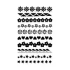 Nuevas pegatinas de tatuajes de purpurina creativas de bricolaje transfronterizas de Amazon para niños y adultos, Y2K Navidad Halloween