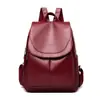 Mochila Feminina Estilo Novo 2026 Couro PU Grande Capacidade Mochila Casual Fashion Simples com Tampa Flip-Top Bolsa de Viagem Escolar para Mulheres