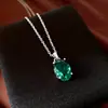 Conjunto de anel aberto oval com zircônia e colar, luxo leve com toque de alta qualidade, corrente de clavícula fashion, joias de design nicho