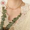 Diseño coreano con estilo de intriga, sensación de cuentas pequeñas, collar sexy para clavícula, joyería de moda versátil para el verano para mujer, temperamento P568