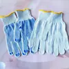 G182 Guantes de Gasa de Algodón Engrosados para Protección Laboral Antideslizantes para Obra de Construcción Ropa para Trabajadores de la Construcción Guantes de Goma con Puntos de Pegamento Resistentes al Desgaste Herramienta