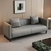 Sofá Pequeño para Apartamento de Piel Genuina Sala de Estar Dormitorio Apartamento Doble o de Tres Plazas Zona de Descanso Salón de Belleza Habitación de Alquiler Mini Sofá Pequeño