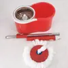 Novo Mop Rotativo Pequeno Conjunto Balde com Rodas, Lavagem Sem Mãos, Mop Preguiçoso Limpeza Doméstica Seco e Molhado