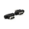 Adaptador HDMI hembra a hembra de 180 grados con oreja con orificio de bloqueo fijo Adaptador de extensión HDMI alargado de acoplamiento