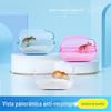 Hamster Banheiro Vaso Sanitário Dupla Finalidade Anti-respingo Banho Bacia Banho Areia Urina Areia Sala Grande Urso Dourado Banheiro Suprimentos para Animais de Estimação