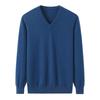 Simple Pure Cashmere Masculino Malha Gola V Pulôver Inverno Casual Negócios Base Suéter Cashmere Suéter Frango Coração Gola V Pulôver