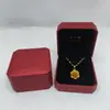 Chow Tai Fook Mesma Caixa de Joias Octogonal Papel Preenchido com Couro Vermelho Caixa de Embalagem para Presente de Joias Pode Mudar o Logo Caixa para Anel