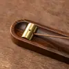 Venta directa del fabricante: Porta incienso estilo Zen, Quemador de incienso de madera de nogal, Quemador de incienso en espiral, Porta incienso para el hogar, Bandeja para incienso, Quemador de incienso simple de sándalo