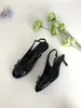 Primeiro Encontro com os Sapatos de Salto Fino Pretos Redondos Estilo Francês para Mulheres, Primavera/Verão 2026, com Laço e Salto Fino, Design Elegante