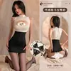 Roupa Íntima Jk Secretária Pijama Sexy Uniforme de Cama Tentação Tamanho Plus Robe Grátis Traje de Puro Desejo