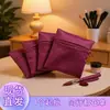 Bolsa com Zíper Cor Vinho em Estoque para Guardar Joias, Pulseiras e Presentes; Bolsa de Armazenamento de Seda