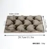 Molde para Pastel de Corazón Roto de 12 Piezas Herramientas para Hornear Día de San Valentín Corazón Mousse de Chocolate Postre Molde de Silicona