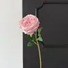 Flor artificial de rosa Austin de un solo tallo, arreglo de escena de boda de alta gama, arreglo floral, adorno de flor para decoración del hogar