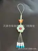 Nueva cadena de móvil bohemia colorida de cuentas de arroz y cristal, colgante de cuerda, cadena de móvil con letra personalizada