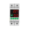 Protector de sobre/subtensión 63A 220V monofásico pantalla digital inteligente reinicio automático del hogar interruptor de apagado automático y reinicio