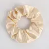 Scrunchies Europeus e Americanos Transfronteiriços 58 Cores Elásticos de Cabelo de Cetim Brilhante Elásticos de Cabelo de Cetim Simples de Cor Sólida Elásticos de Cabelo para Rabo de Cavalo Alto para Mulheres