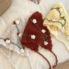 Comércio Exterior Amazon Transfronteiriço Novo Estilo Renda de Flores Crocheted à Mão Pura Cachecol Triângulo Moda Primavera e Verão Lenço de Cabeça Versátil