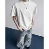 Verano 2026 Nuevo 270g Algodón Chino Manga Corta Talla Grande Casual Holgada Camisa para Hombre de Alta Calidad para Adolescentes