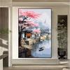 Pintura a óleo digital DIY Pintura de paisagem em estilo chinês Shopify Comércio exterior Amazon TEMU Atacado Uma geração de cabelo