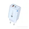 Novo Carregador Pd20W Transfronteiriço com Luz um Plus C Porta Dupla Cabeça de Carregamento Rápido Qc3.0 Nitreto de Gálio Regulamentos Europeus e Americanos Regulamentos Britânicos