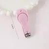 Cortador de Unhas Cor Doce Cortador de Unhas Criativo Cortador de Unhas Portátil para Casa Anti-Salpicos Ferramenta de Manicure para Meninas