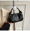Exquisito bolso de mano simple, bolso pequeño de nube plisado, bolso para mujer, nueva moda, combina con todo, retro, de hombro, bandolera