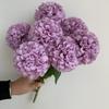 Ramos de Boda de 7 Bolas de Hibisco, Arreglo Floral para Salón de Bodas, Arreglo Floral, Flores de Seda Decorativas, Exhibición para el Hogar, En Stock
