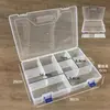 Caja de Plástico Transparente Grande de 10 Compartimentos, Caja de Almacenamiento de Juguetes Desmontable y Ensamblable, Piezas de Herramientas, Caja para Empaquetado y Almacenamiento de Joyería