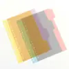 Página de índice de 4 cores com múltiplas especificações para reposição de caderno, página de índice de caderno de folhas soltas, etiqueta de nota de classificação de subpágina