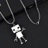 Joyas de Árbol de Personalidad Retro de Moda Calavera Acero Inoxidable Collar para Hombre Hip-Hop Colgante de Cruz Moda